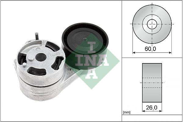 Schaeffler INA diržo įtempiklis, V formos rumbuotas diržas 534 0938 10