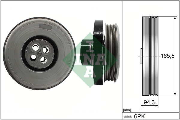 Schaeffler INA Koło pasowe, wał korbowy 544 0602 10