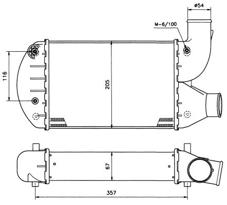 NRF Intercooler 30134