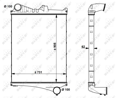 NRF Intercooler 30225
