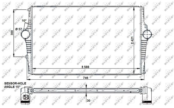 NRF Intercooler 30931