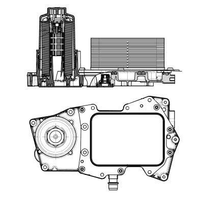 NRF Oljekylare, motor 31827