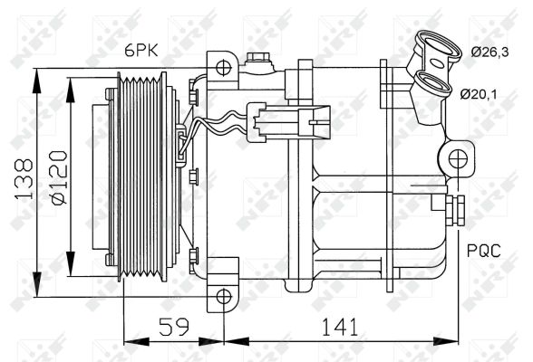 NRF Kompressor,kliimaseade 32191