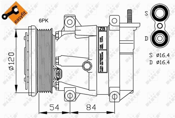 NRF Kompressor,kliimaseade 32220