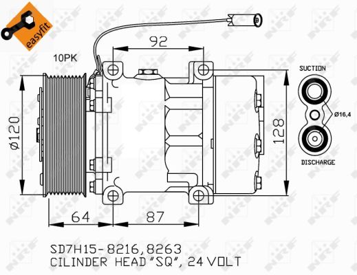 NRF Kompressor,kliimaseade 32709