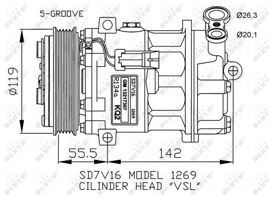 NRF Kompressor,kliimaseade 32818