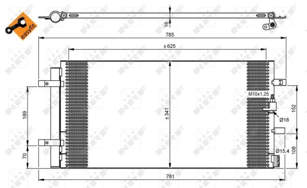 NRF Lauhdutin, ilmastointilaite 350046
