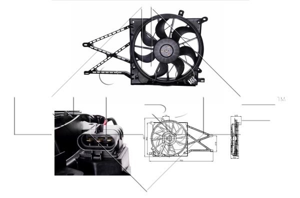NRF Ventilaator,mootorijahutus 47015