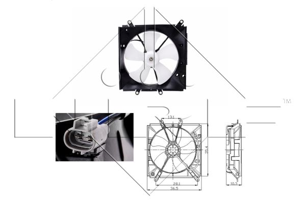 NRF Ventilaator,mootorijahutus 47016