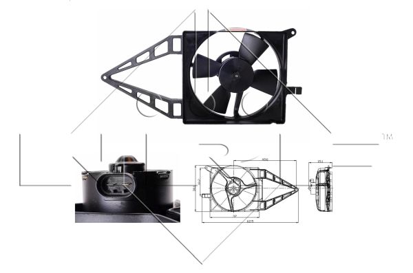 NRF Ventilaator,mootorijahutus 47020