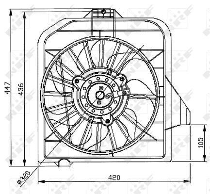 NRF Ventilaator,mootorijahutus 47032
