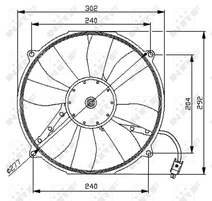 NRF Ventilaator,mootorijahutus 47046