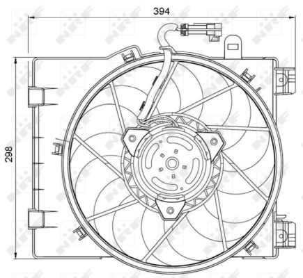 NRF Ventilaator,mootorijahutus 47063