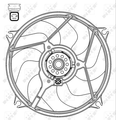 NRF Ventilaator,mootorijahutus 47069