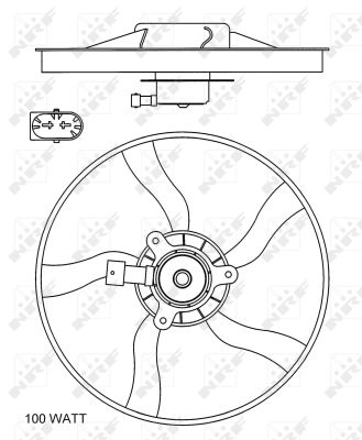 NRF Ventilaator,mootorijahutus 47070