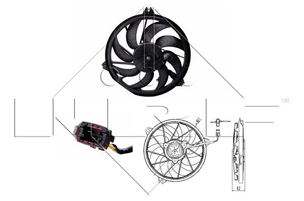 NRF Ventilaator,mootorijahutus 47323
