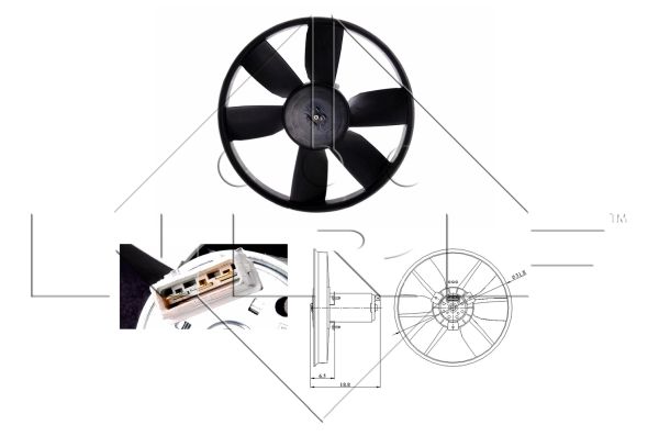 NRF Ventilaator,mootorijahutus 47401