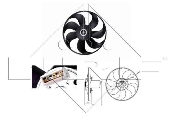NRF Ventilaator,mootorijahutus 47404