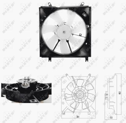 NRF Ventilaator,mootorijahutus 47696