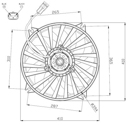 NRF Ventilaator,mootorijahutus 47962