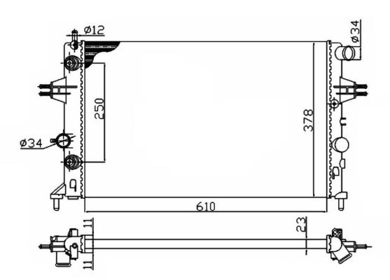 NRF Radiaator,mootorijahutus 50562A