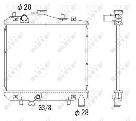 NRF Radiaator,mootorijahutus 506516
