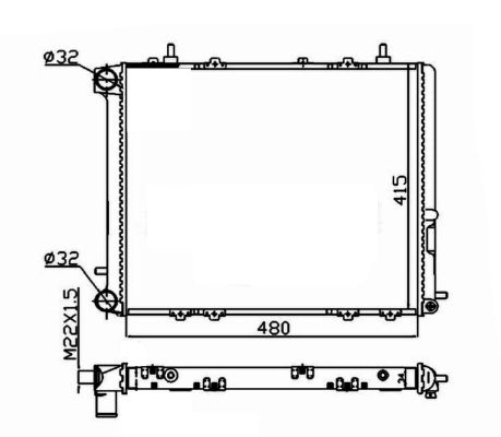 NRF Radiaator,mootorijahutus 507352A
