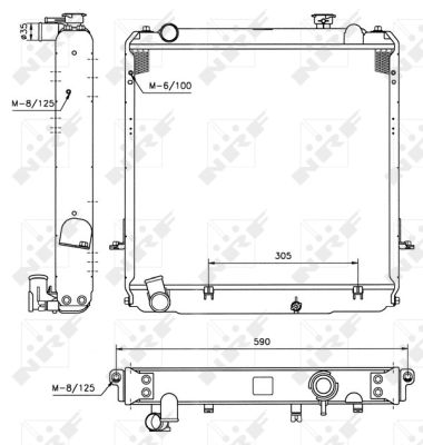 NRF Radiaator,mootorijahutus 52185