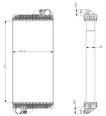 NRF Radiaator,mootorijahutus 530004