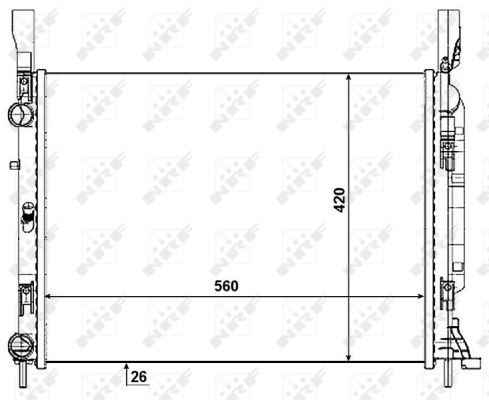 NRF Jäähdytin,moottorin jäähdytys 53004