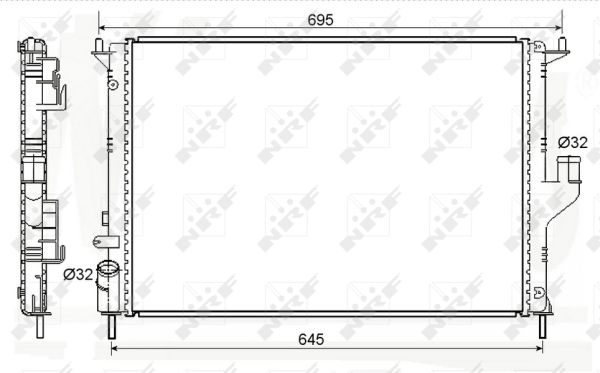 NRF Kylare, motorkylning 53118A