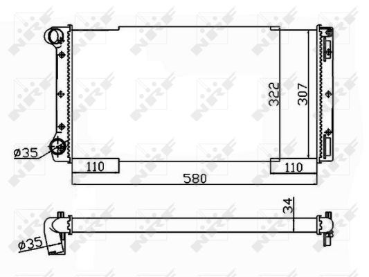 NRF Radiaator,mootorijahutus 53229