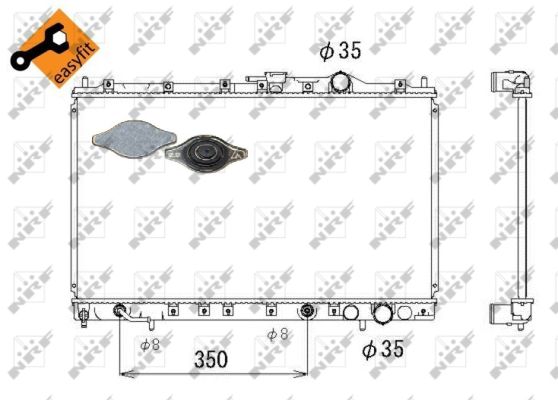 NRF Kylare, motorkylning 53304