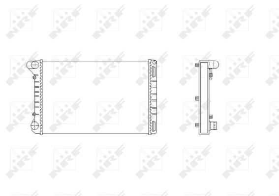 NRF Radiaator,mootorijahutus 53665