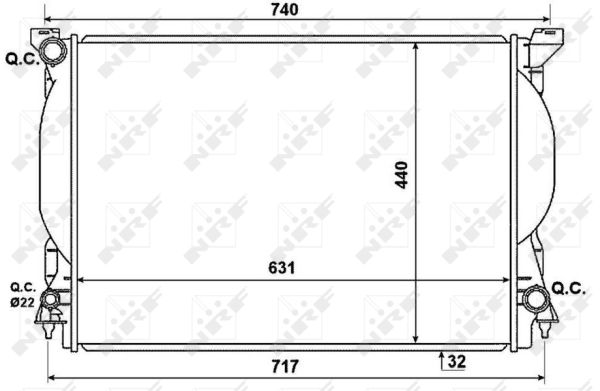 NRF Jäähdytin,moottorin jäähdytys 53957
