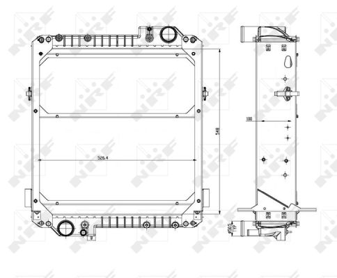 NRF Radiaator,mootorijahutus 54073
