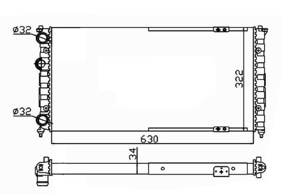 NRF Radiaator,mootorijahutus 58135