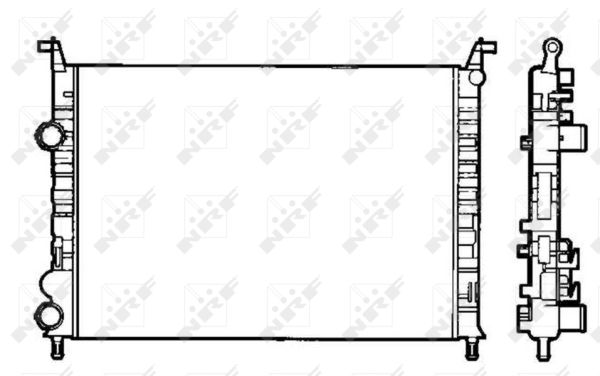 NRF Radiaator,mootorijahutus 58195