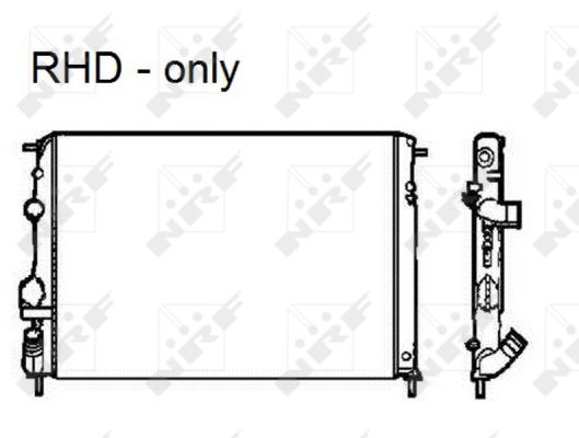 NRF Radiaator,mootorijahutus 58326