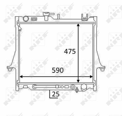 NRF Radiaator,mootorijahutus 58480