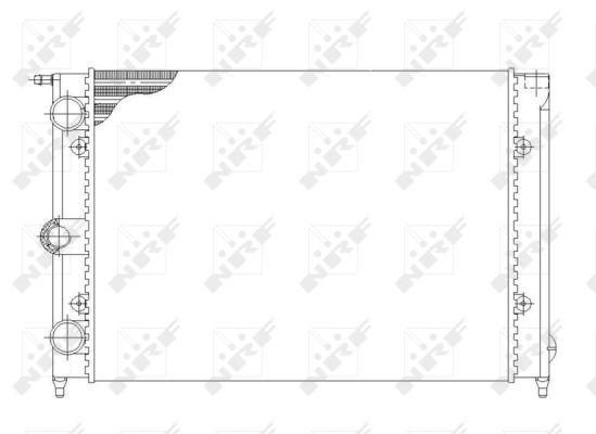 NRF Radiaator,mootorijahutus 58697