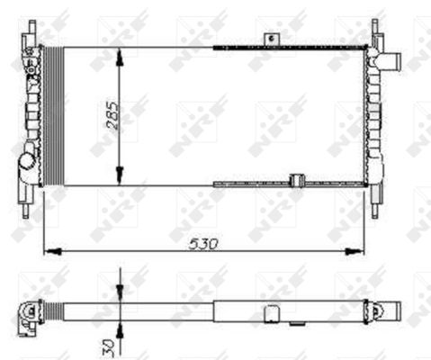 NRF Radiaator,mootorijahutus 58711