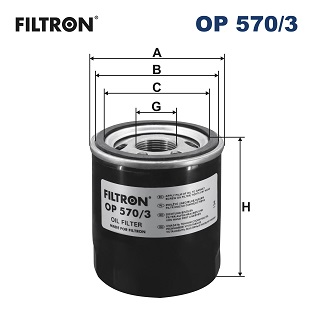 FILTRON Õlifilter OP 570/3