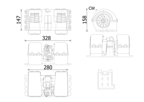 MAHLE Sisätilapuhallin AB 38 000S