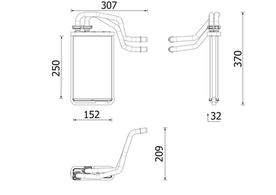 MAHLE Soojusvaheti,salongiküte AH 335 000P