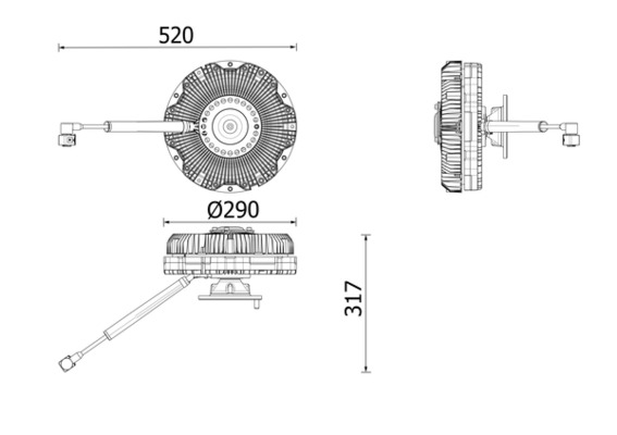 MAHLE Kytkin, jäähdytystuuletin CFC 276 000P