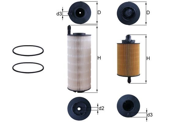 MAHLE Kütusefilter KX 645KIT