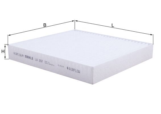 MAHLE Filter,salongiõhk LA 297