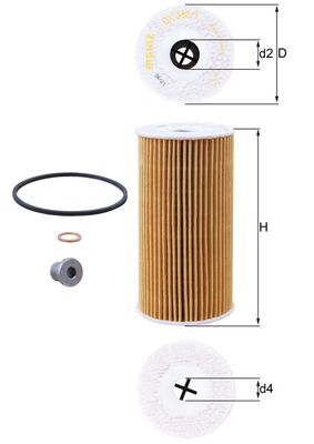 MAHLE Õlifilter OX 365/1D