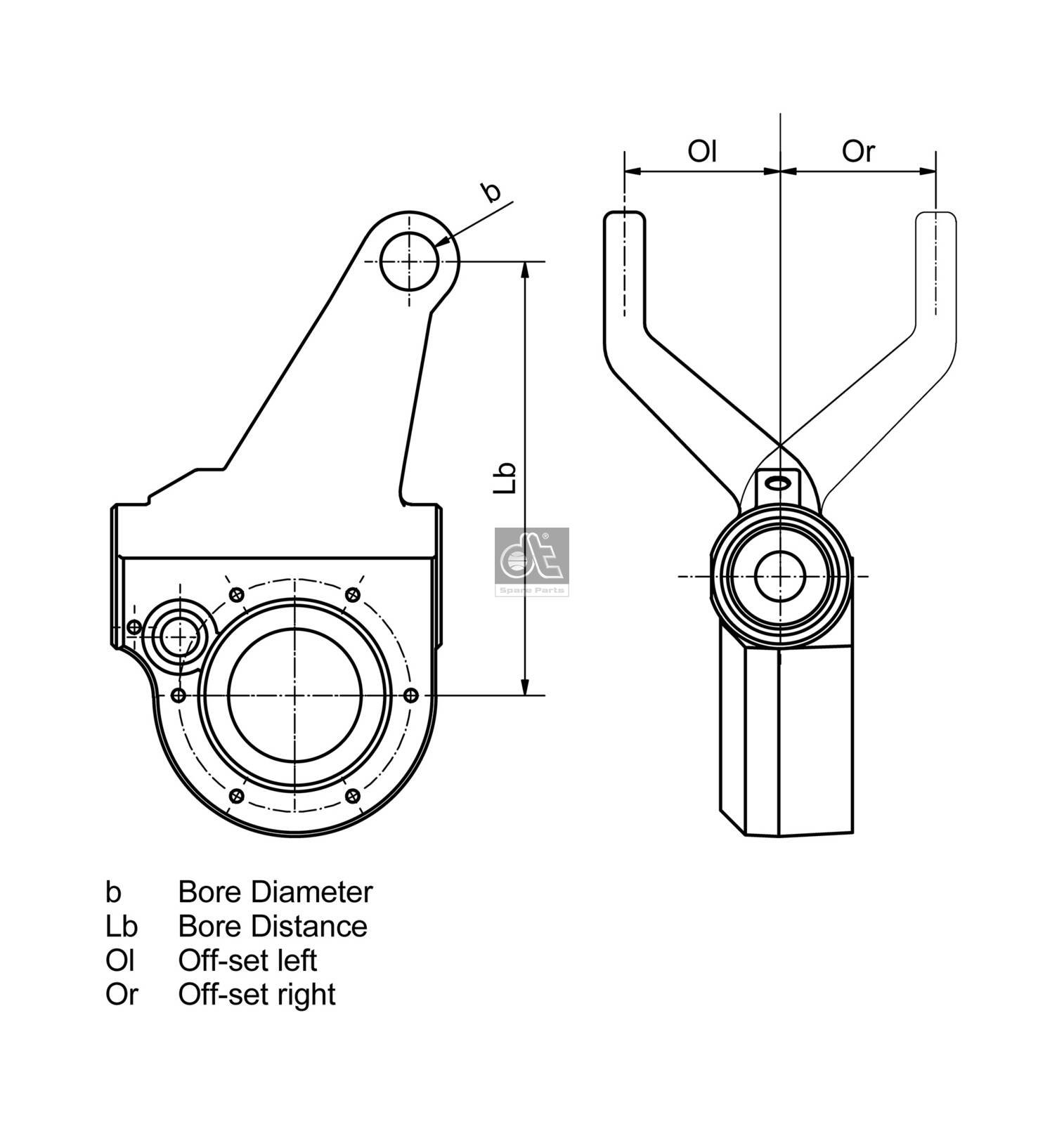 DT Spare Parts Nastawnik rozpieraka, układ hamulcowy 4.66481